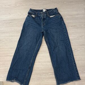 H&M Women's Flare & Wide Leg Jeans - Dark Blue